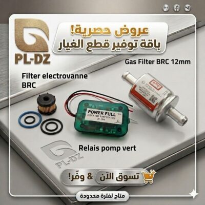 PACK: FILTER 12mm BRC - FILTER ELECTROVANNE BRC - RELAIS POMP VERT