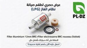 PACK:FILTER ALUMINIUM BRC 12mm+FILTER ELECTROVANNE BRC NOUVEAU(VALTEK)